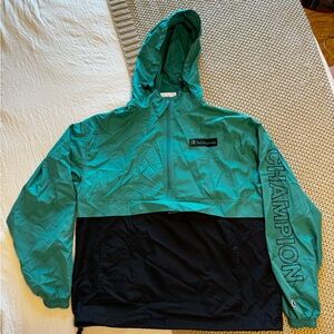 Champion Teal Windbreaker Jacket